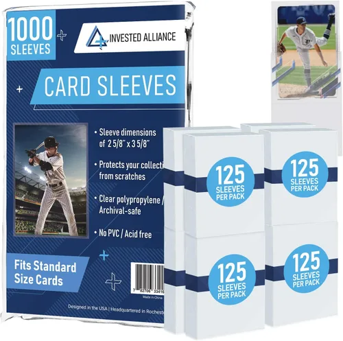 Premium Penny Sleeves for Trading Cards | Soft Trading Card Sleeves for Baseball Cards, Ultra Clear Plastic Pro Sports Card Sleeve, Football, MTG