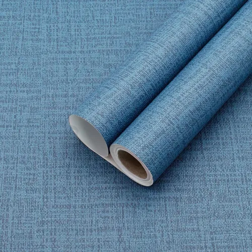 Miniatura 10 de Yancorp Papel Tapiz de Tela Texturizada Grasscloth Despegar y Pegar Azul Papel de Contacto - 15.7"x120" Grasscloth Sintético Despegar y Pegar - Azul