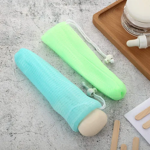 Miniatura 3 de Boao Barra de jabón de malla exfoliante de malla para guardar jabón, bolsa de espuma de burbujas para herramienta de limpieza de ducha facial