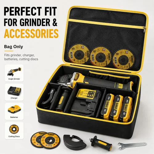 Miniatura 2 de Bolso Compatible con Esmeriladora DEWALT 20V MAX* (DCG413B), También Compatible con FLEXVOLT ADVANTAGE Sin Escobillas Sin Cable (DCG416B), Estuche
