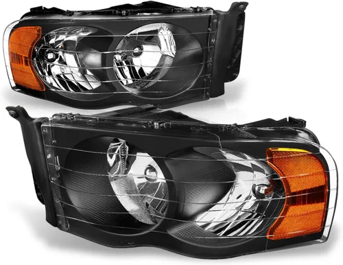 Miniatura 12 de Auto Dynasty Faros LED DRL Compatible con 2002 2003 2004 2005 Dodge Ram 1500 2500 3500, Señal de Giro Secuencial, Faros Proyectores Negros