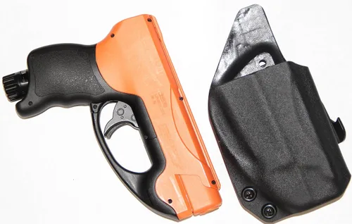 Miniatura 3 de REVKEL Custom OWB Paddle Kydex Holster CCW para UMAREX HDP 50 Compact Pepper Ball. Hecho a mano en Texas, Estados Unidos. Pistola no incluida.