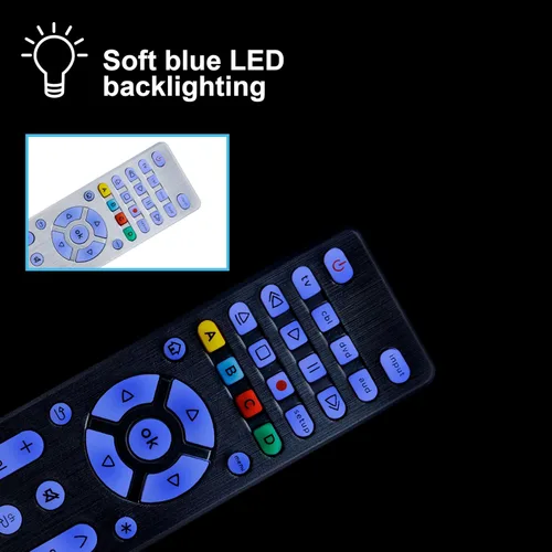 Miniatura 6 de GE Control Remoto Universal con Botones Retroiluminados, Reemplazo de Control Remoto para Samsung TV, Control Remoto Samsung para Smart TV, Plateado