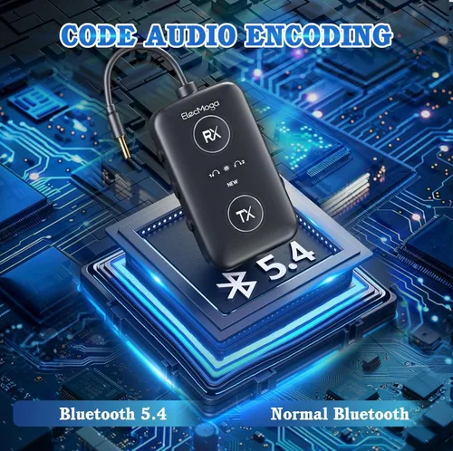 Miniatura 8 de 2025 Actualizado Transmisor Bluetooth 5.4 para Avión con Conjunto de Chips Qualcomm, ElecMoga Esenciales de Viaje para Avión Soporta 2 AirPods