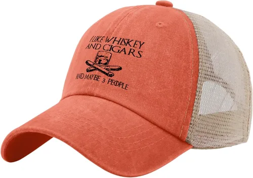 Miniatura 93 de Philysonic Funny Hat I Like Whisky and Cigars and Maybe 3 People Sombreros para Hombres Gorras de Béisbol Gorras Ajustables