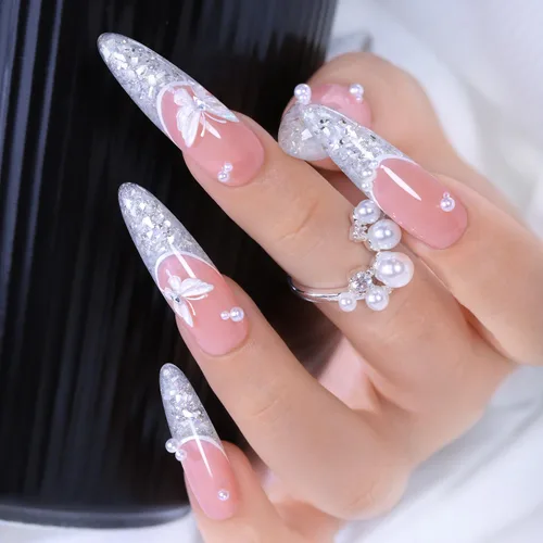 Miniatura 15 de Double Rhythm Esmalte de gel con purpurina de nieve de 0.5 fl oz, color holográfico reflectante para arte de uñas, salón de manicura y bricolaje