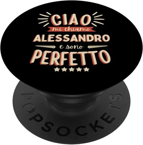 Miniatura 6 de Alessandro Idea Regalo Personalizzata Nome Divertente PopSockets MagSafe PopGrip for iPhone
