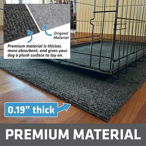 Miniatura 5 de Drymate Tapete Premium para jaula de perro, absorbente, impermeable, antideslizante, lavable, almohadilla para orina de cachorros para entrenamiento