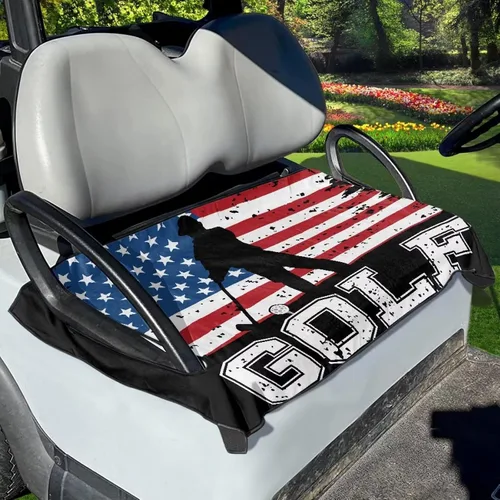 Miniatura 42 de Fundas de asiento de carrito de golf, mantas para carrito de golf, fundas de asiento de toalla para la mayoría de carritos de golf de 2 asientos