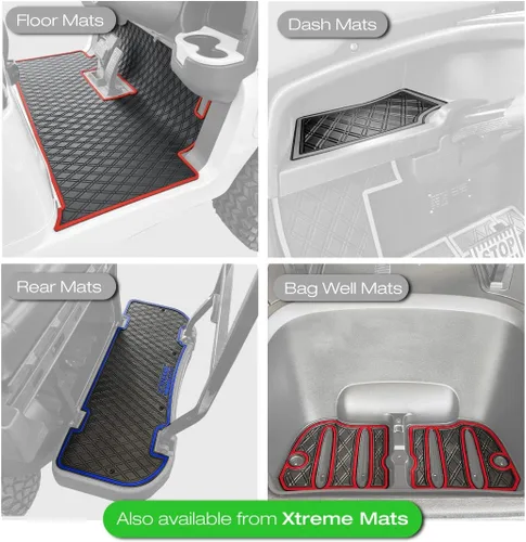 Miniatura 6 de Alfombrilla de goma compatible con modelos Evolution Classic Plus/Pro, Forester, Turfman (17-22) de carrito de golf Protección de revestimiento