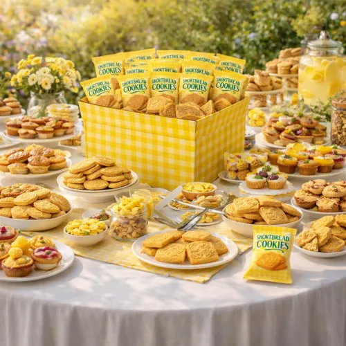 Miniatura 8 de Galletas de mantequilla gourmet, envueltas individualmente - Desayuno, té, café, escuela, oficina, fiesta, regalo de vacaciones, 30 bolsas