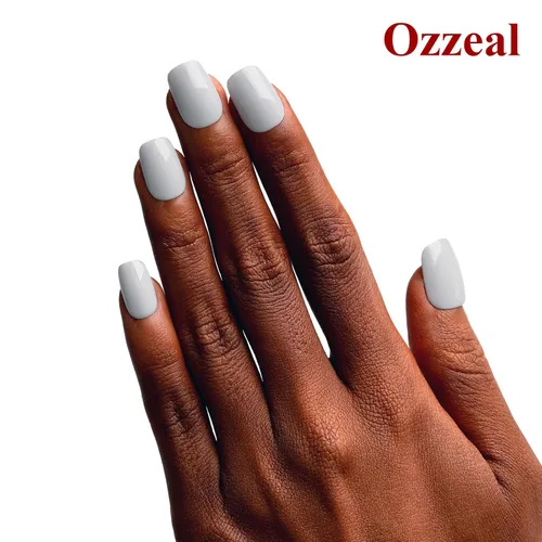 Miniatura 4 de Ozzeal Esmalte de uñas en gel, 1 unidad de 0.5 onzas líquidas, color gris claro, para otoño e invierno, secado con LED, UV, esmalte de uñas de gel