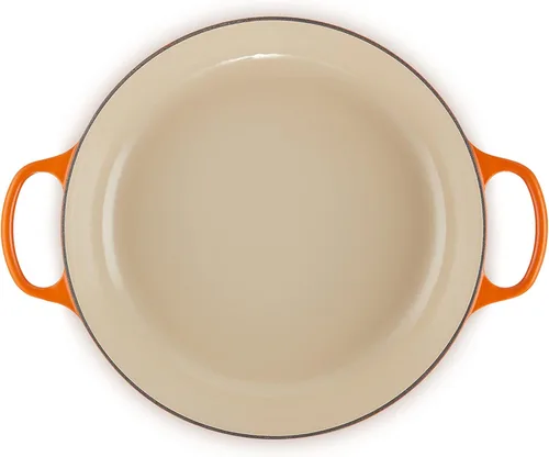 Miniatura 3 de Le Creuset Braiser Signature de hierro fundido esmaltado, 5 cuartos de galón, Flame Llama