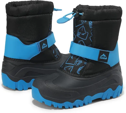 Miniatura 3 de NORTIV 8 Botas de nieve para niños y niñas, impermeables, para clima frío, botas clásicas para senderismo al aire libre (niños pequeñosniños grandes)