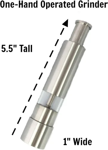 Miniatura 5 de Grind Gourmet Aparatos de cocina originales de bomba y molienda, juego de molinillo de sal y pimienta o individuales, compre 1, compre 2 o más