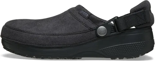 Miniatura 7 de Crocs Zuecos clásicos de lona elaborados unisex para hombres y mujeres Ante negro