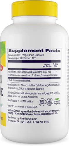 Miniatura 2 de Healthy Origins Fitosoma de quercetina 500 mg