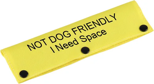Divertida funda para correa para perro, no apta para perros, alerta colgante, parche de identificación, regalo de cumpleaños para mascotas (espacio