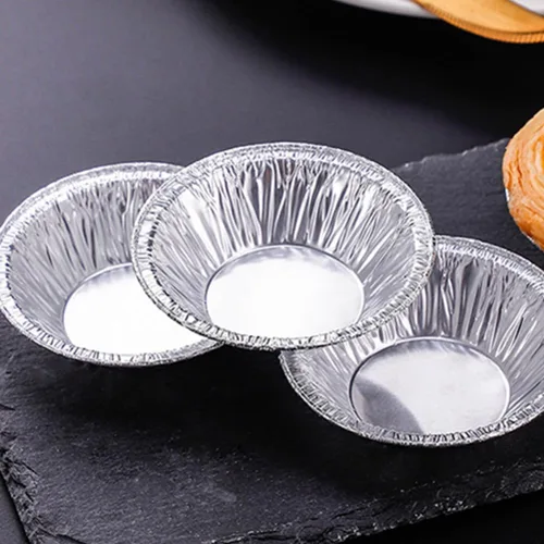 Miniatura 5 de Kichvoe 250pcs desechables tartas tartas tazas de papel de aluminio para tartas para hornear suministros de fiesta