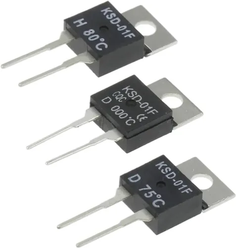 KSD-01F 40~150 Degrees Celsius Normally Open and Normally Closed Temperature Switch Thermostat Thermal Protector TO-220(100C,Normally Closed D,1PCS)