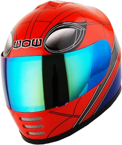 Miniatura 2 de WOW Casco integral para motocicleta, bicicleta urbana BMX MX para niños: HKYB15 Araña roja