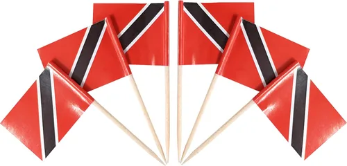Miniatura 44 de QQSD Bandera de Albania palillo de dientes Albania Pequeña Bandera para cupcakes, 100