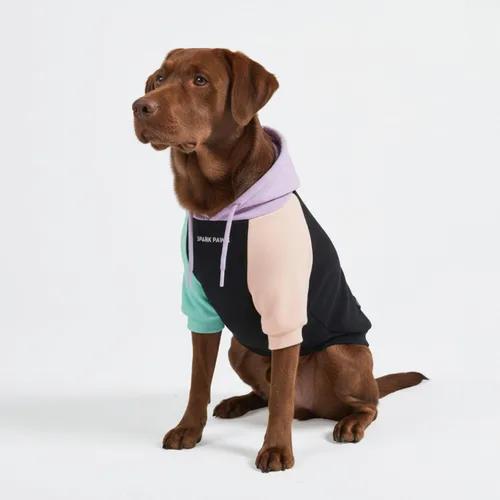 Miniatura 125 de Spark Paws Sudadera con capucha para perro, suéter de primera calidad para perros pequeños, medianos y grandes Trajes cálidos para bulldogs