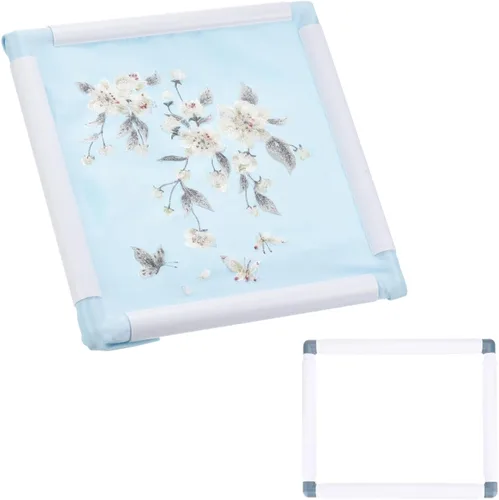 Miniatura 23 de PATIKIL Aros de bordado, marco universal de aro para bordar, reutilizable, cuadrado, rectangular, de plástico, para manualidades, costura