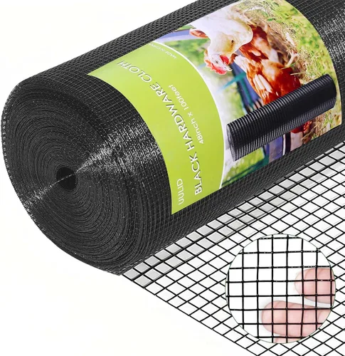 Miniatura 8 de Rollo de malla de hardware UULID de 1/2 pulgada, 48 pulgadas x 30 metros, calibre 19, malla galvanizada después de soldar en caliente, malla