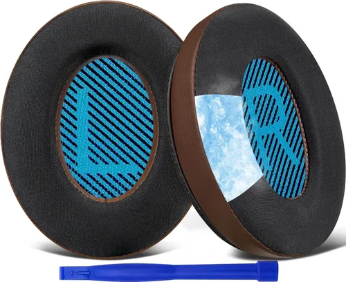 Miniatura 16 de SoloWIT Almohadillas de gel refrescante para auriculares Bose, almohadillas de repuesto para Bose QuietComfort 15 QC15 QC25 QC2 QC35/Ae2 Ae2i Beige