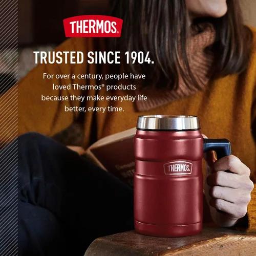 Miniatura 7 de Thermos Stainless King - Taza de café de 16 onzas, acero mate