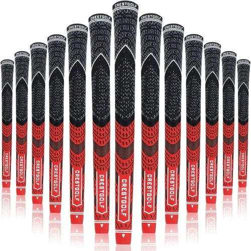 Miniatura 13 de Crestgolf Agarres de golf multicompuestos, tamaño estándar/medio, tecnología de hilo de control para todo tipo de clima, combinación de goma