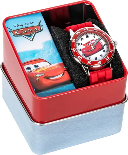 Miniatura 7 de Disney Reloj para enseñar la hora a niños CZ1009 Cars Rayo McQueen Reloj circular con correa de hule roja