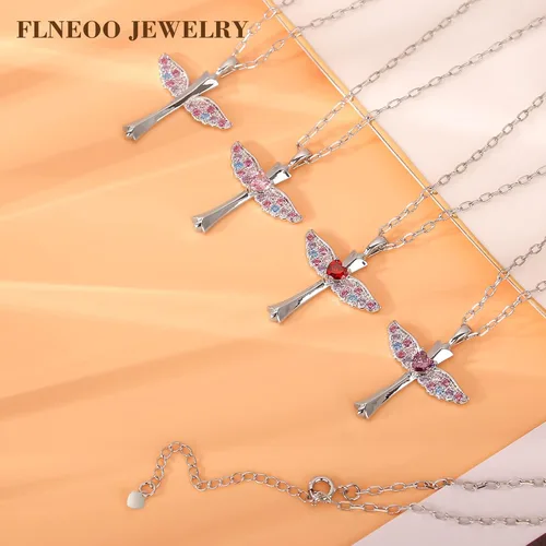 Miniatura 3 de Cross Necklace First Communion Gifts for Girls, Dainty Necklaces for Teen Girls Cross Necklace Shiny CZ Religious Pendant Christian Jewelry Baptism