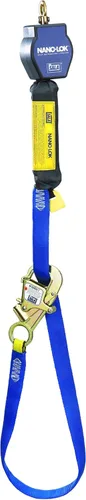 Miniatura 6 de 3M DBI-SALA Nano-Lok 3101365 - Cuerda de vida autoretráctil, 9 pies, malla de poliéster Dynema de 3/4 pulgadas, gancho de amarre, lazo de anclaje