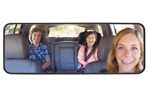Espejo de coche familiar de Pikibu® - Una mejor manera de ver a tus hijos. Ver todos tus hijos y tus puntos ciegos - Vista de 180 grados - Claridad