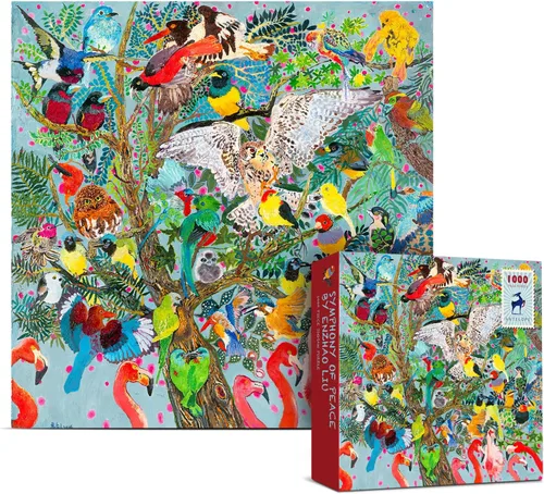 Miniatura 12 de Antelope - Rompecabezas de 1000 piezas para adultos, rompecabezas de cantantes de la selva de 1000 piezas por Enzhao Liu, 16.50 x 33.15 pulgadas