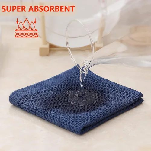 Miniatura 199 de Kitinjoy - Paños de cocina de 100 % algodón, tela de tejido gofrado, paño de limpieza ultrasuave, absorbente y de secado rápido. Beige