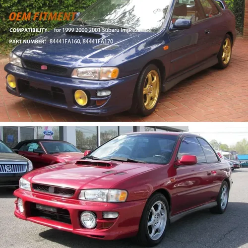 Miniatura 8 de ADIIL Lente transparente LED parachoques delantero señal lateral carcasa de luz para 1999-2001 Subaru Impreza marcador lateral esquina
