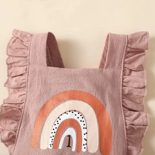 Miniatura 67 de Shalofer Traje de primer cumpleaños para bebé niña con diadema