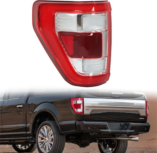 WFLNHB Repalcement - Conjunto de luz trasera izquierda para F150 2021-2023 Lado del conductor, lente roja, lámpara de freno trasera, módulo de punto