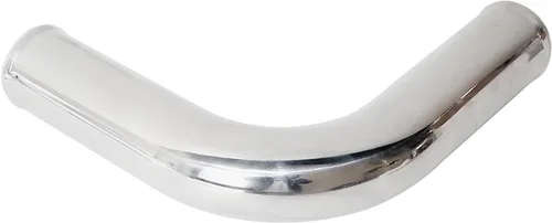 Miniatura 6 de Codo de 90 grados OD 4" (102mm) Longitud de la pata 8" (203mm) Tubo de intercooler de aluminio pulido para tubería de admisión de aire