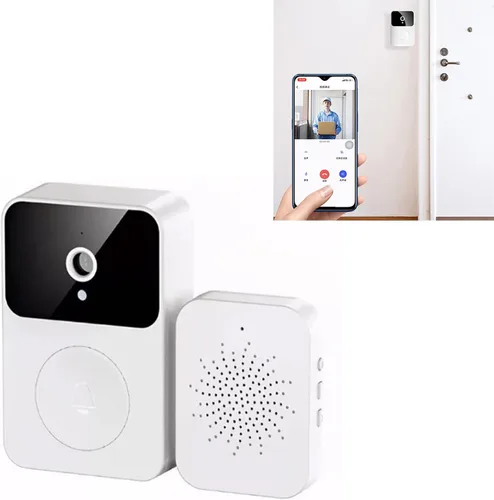 Miniatura 6 de Pissente X9 Smart Wireless Video Doorbell Cámara HD Visión Nocturna Cambio de Voz Almacenamiento 38 Música Batería Recargable con Videollamada