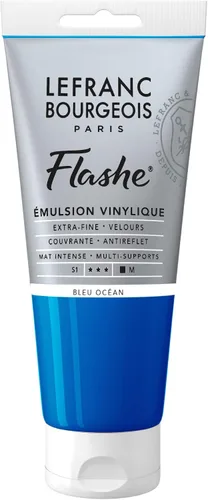 Miniatura 24 de Lefranc Bourgeois Flashe - Pintura de vinilo, tubo de 2.7 onzas, color blanco
