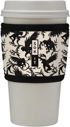 Miniatura 196 de Sok It HotSok Coffee & Tea - Funda de neopreno con aislamiento reutilizable (floral abstracto)