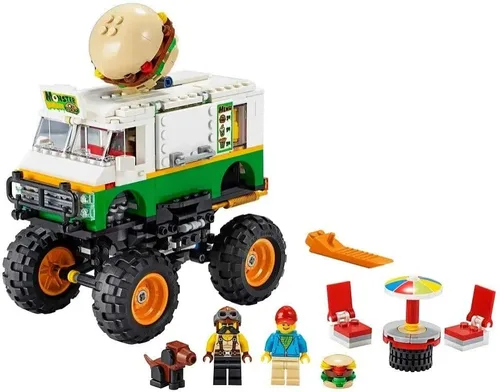 Miniatura 4 de LEGO Creator 31104 Monster Burger Truck 31104 Kit de construcción, juguete de construcción genial para niños (499 piezas)