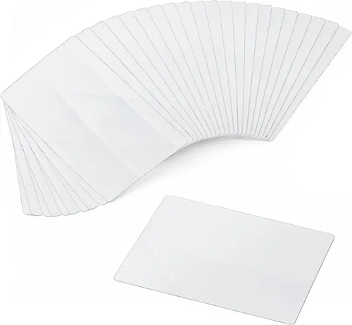 Miniatura 12 de CraftyCrocodile Juego de 2 manteles individuales de plástico transparente, protectores de mesa de vinilo para comedor, cocina, oficina, mesa