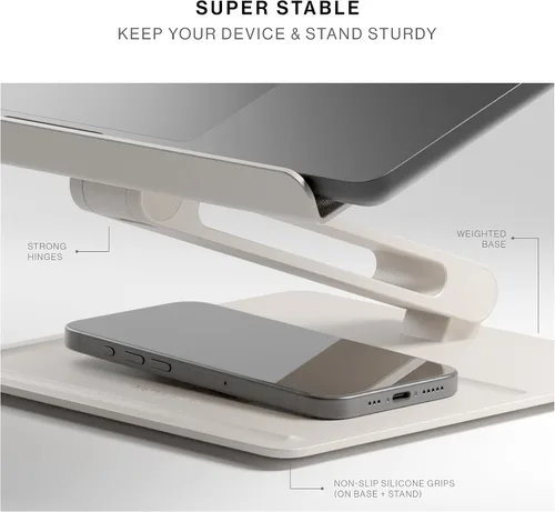 Miniatura 5 de Native Union Soporte de escritorio para laptop – Soporte de computadora ergonómico con altura ajustable – Compatible con MacBook Air/Pro, iPad