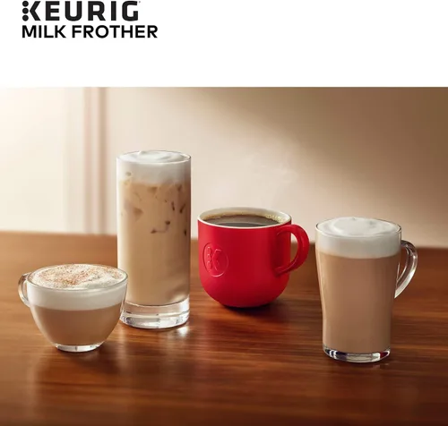 Miniatura 10 de Espumador Independiente Keurig Funciona con Leche No Láctea, Espumado Caliente y Frío, 6 Oz, Negro