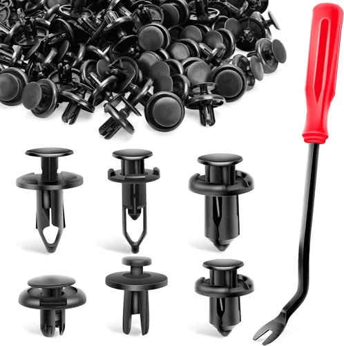 Miniatura 12 de Nilight 120 piezas de clips de retención de automóvil, 0.197 in, 0.236 in, 0.276 in, 0.354 in, 0.394 in, tornillos de expansión de repuesto, clips